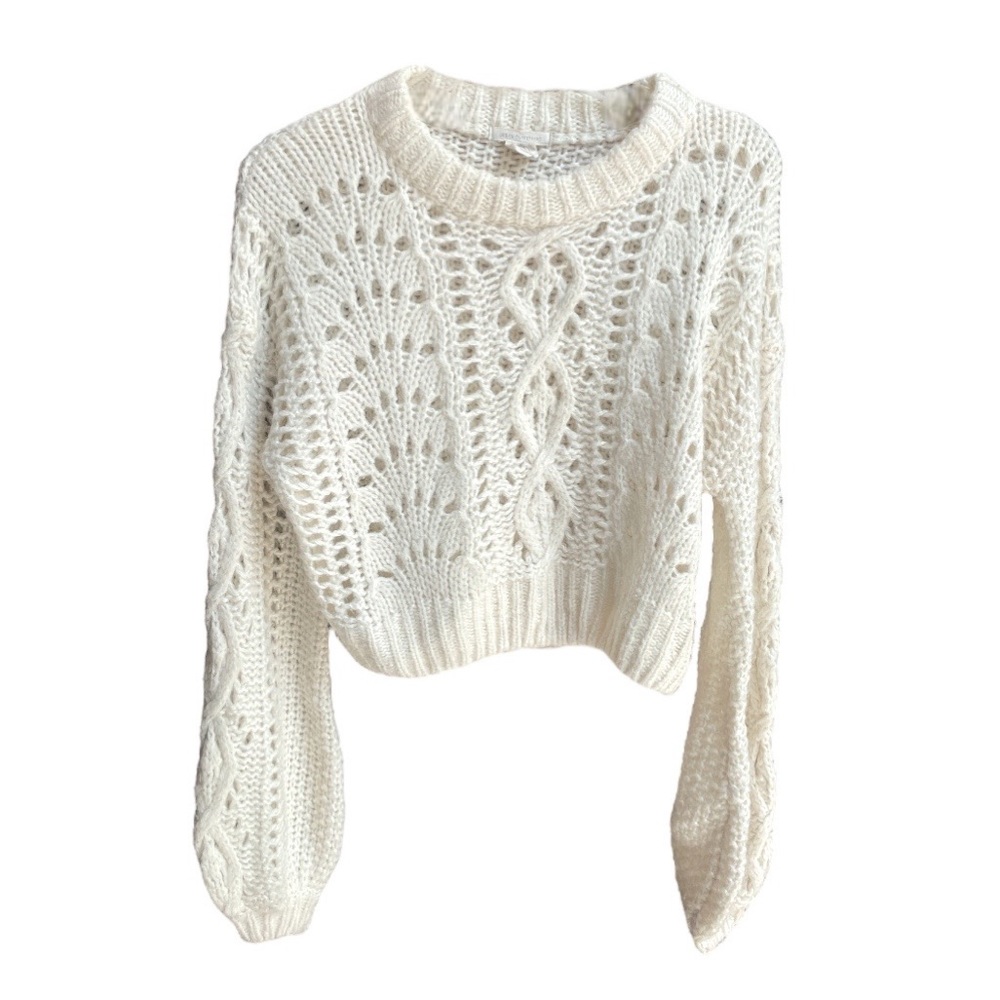 Elegant Cream Knit Sweater
